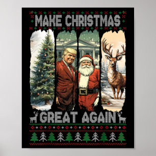 Trump Santa 47. Präsident Make Christmas Great Ag Poster
