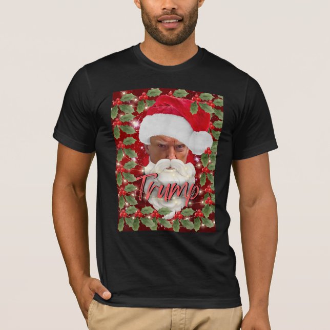 Trump Santa Claus Weihnachten Funny Trump Xmas T-Shirt (Vorderseite)