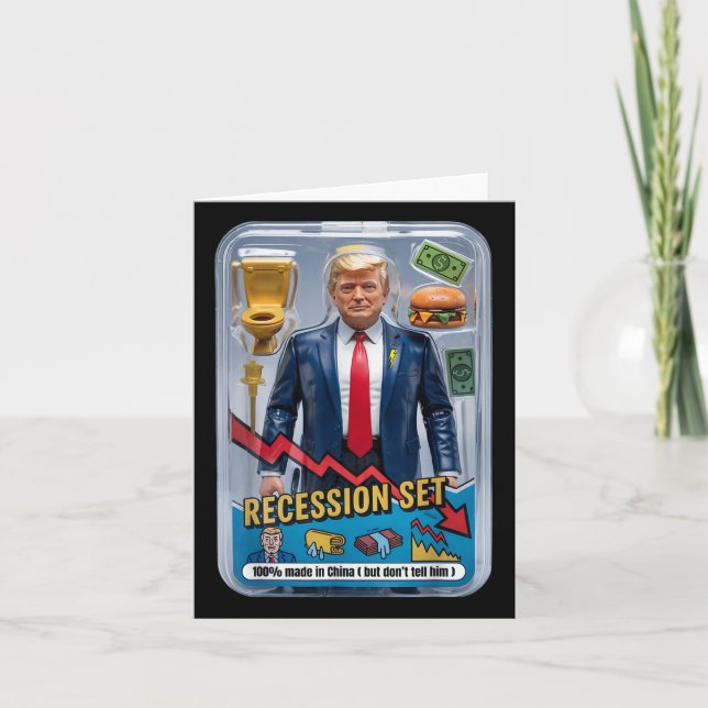 Trump Satire überlebte Rezession Box Set Action Fi Karte (Vorderseite)