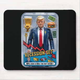 Trump Satire überlebte Rezession Box Set Action Fi Mousepad