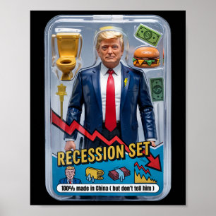 Trump Satire überlebte Rezession Box Set Action Fi Poster
