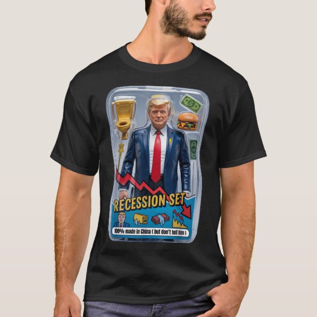 Trump Satire überlebte Rezession Box Set Action Fi T-Shirt (Vorderseite)