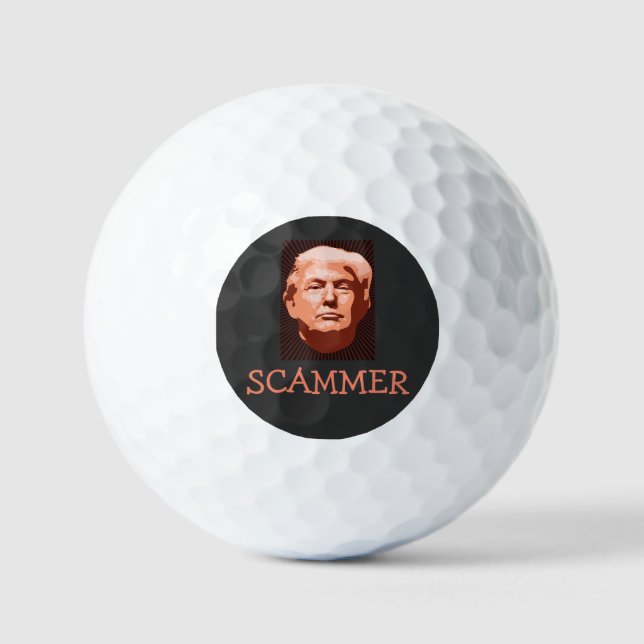 Trump Scammer Golf Ball (Vorderseite)