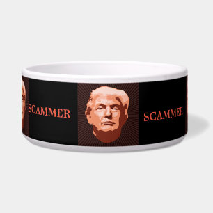 Trump Scammer Pet Bowl Napf
