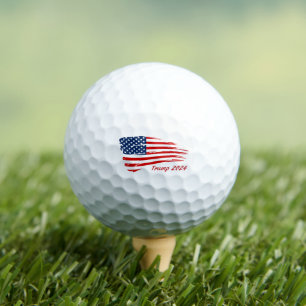 Trump-Schlachtflagge 2024 Golfball