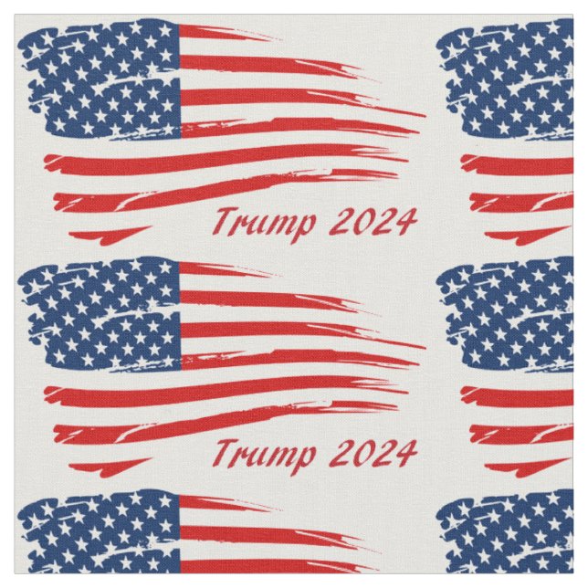 Trump-Schlachtflagge 2024 Stoff (Nahaufnahme)
