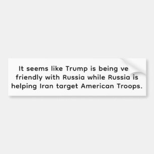 Trump schmeichelt, während Russland Hankamer Artju Autoaufkleber