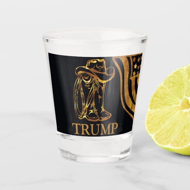 TRUMP SCHNAPSGLAS (Vorderseite)
