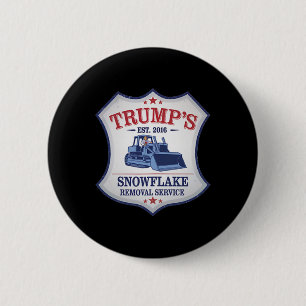 Trump Schneepflug Trump Schneepflügen Schneefräse  Button
