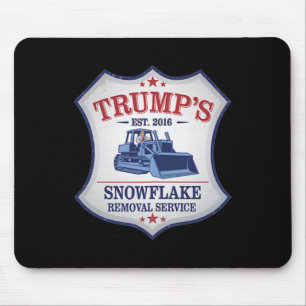Trump Schneepflug Trump Schneepflügen Schneefräse  Mousepad