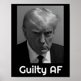 Trump schuldig Af  Poster