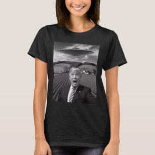 Trump Selfie mit Alien-Ufo Lustige Trump-Geschenke T-Shirt