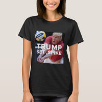 Trump Set Spike Funny Political Volleyball Player