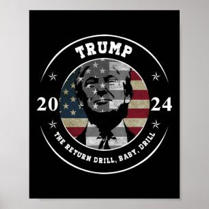 Trump-Shirt-Bohrer Byby Sarkastischer Republikaner Poster