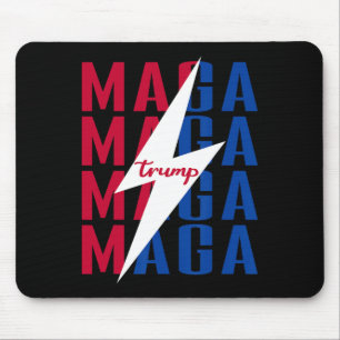 Trump Shirt Flag Vintag Style Poster Mega 2024 Mousepad