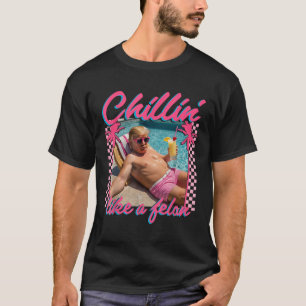 Trump Shirt Funny Chillin wie ein Felon Trump 2024
