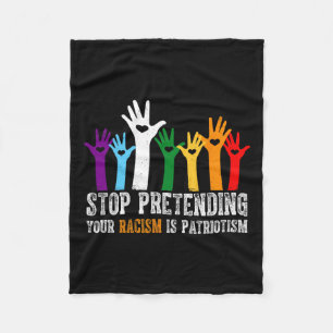 Trump Shirt hört auf, so zu tun, als wäre Ihr Rass Fleecedecke