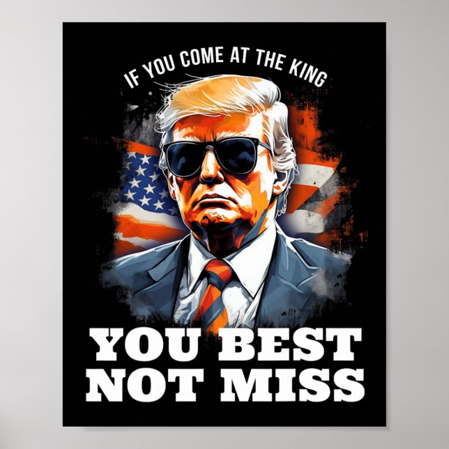 Trump-Shirt, wenn du am besten kommst, nicht ich Poster (Vorne)
