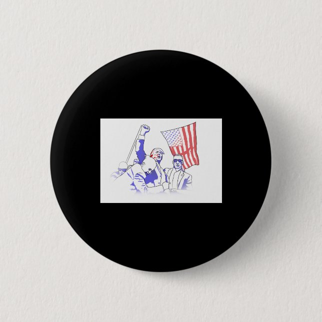 Trump Shot At 2024 Button (Vorderseite)