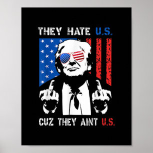Trump Sie hassen uns, weil sie nicht wir sind Lust Poster