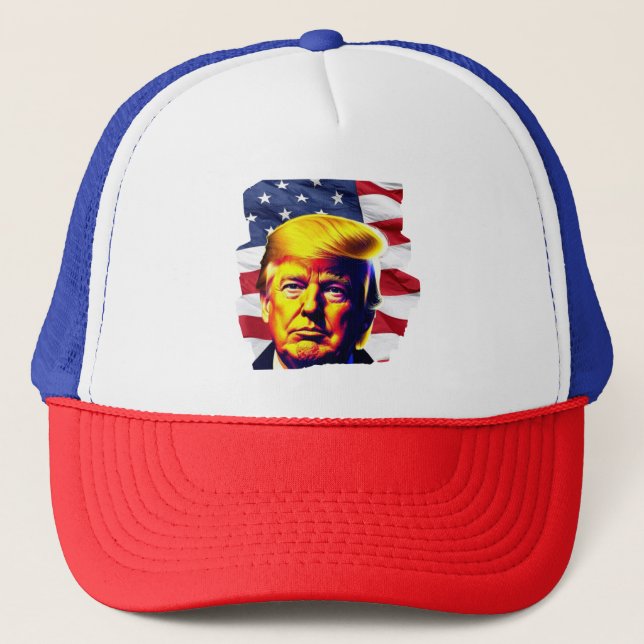 Trump Sieg - Trucker Hat Truckerkappe (Vorderseite)