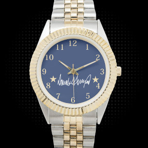 Trump-Signatur Armbanduhr