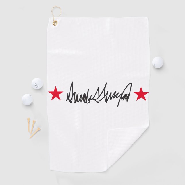 Trump-Signatur Golfhandtuch (Insitu)