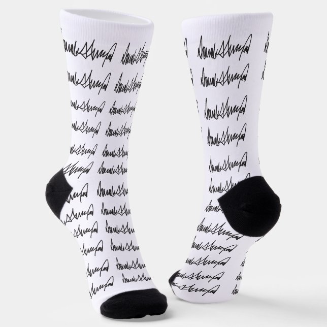 Trump-Signatur Socken (Gewinkelt)