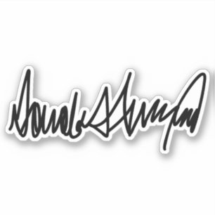 Trump Signature Decal Aufkleber