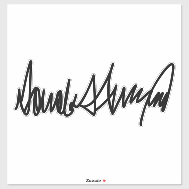 Trump Signature Decal Aufkleber (Blatt)