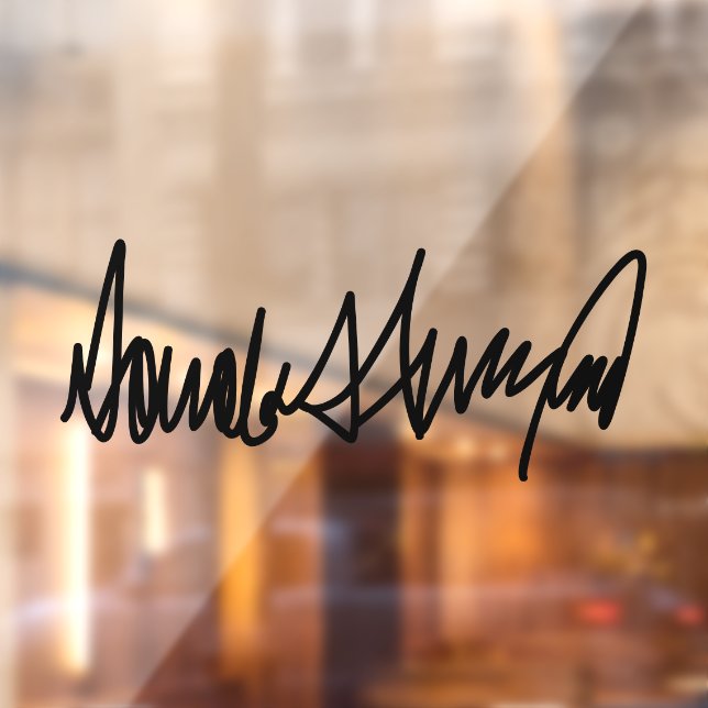 Trump Signature Decal Fensteraufkleber (Blatt 2)