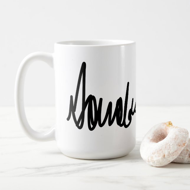 Trump Signature Decal Kaffeetasse (Mit Donut)
