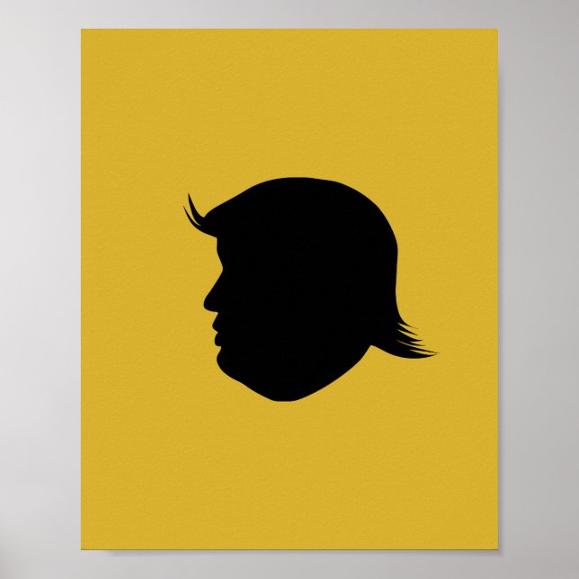 TRUMP SILHOUETTE POSTER (Vorne)