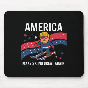 Trump Ski Usa - Weihnachten macht Skifahren wieder Mousepad