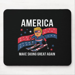 Trump Ski Usa - Weihnachten macht Skifahren wieder Mousepad