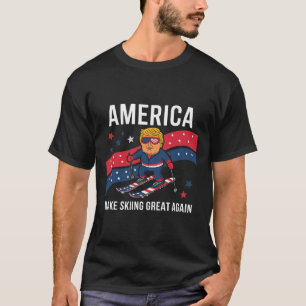 Trump Ski Usa - Weihnachten macht Skifahren wieder T-Shirt