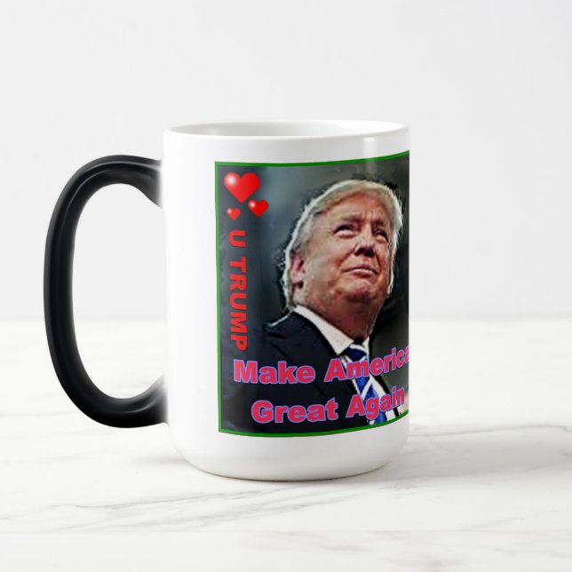 Trump Slogans Morphing Tasse (Links)