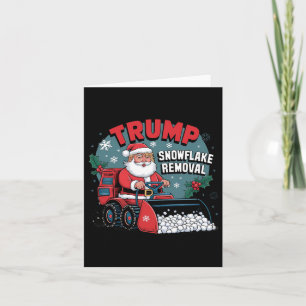 Trump Snowflake Weihnachten Funny Trump Snowplow X Karte