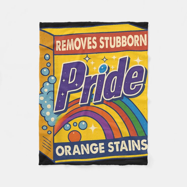 Trump soll Stubborn Orange Stains Pride entfernen Fleecedecke (Vorderseite)