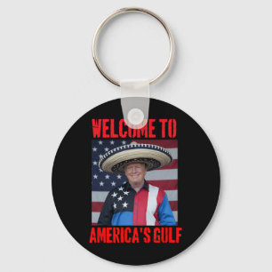 Trump Sombrero Willkommen im Golf von Mexiko Schlüsselanhänger