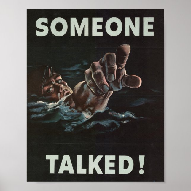 TRUMP Someone Talked World War 2 POSTER (Vorne)