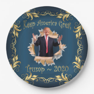 Trump Souvenir Breakout Gedenkpapier Teller