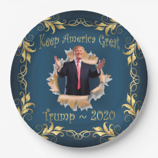 Trump Souvenir Breakout Gedenkpapier Teller