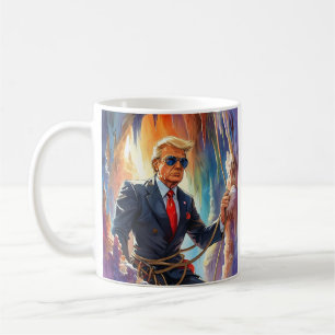 Trump Spelunking Höhle in einer schönen Höhle MAGA Kaffeetasse