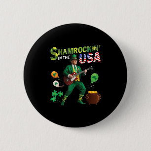 Trump spielt Gitarre Shamrockin in den USA, Saint  Button