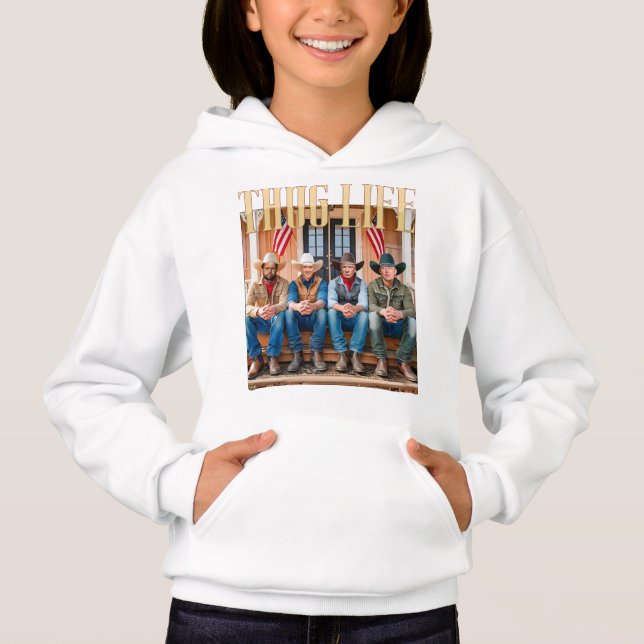 Trump Squad Kennedy Vance Elon Thug Life Hoodie (Vorderseite)
