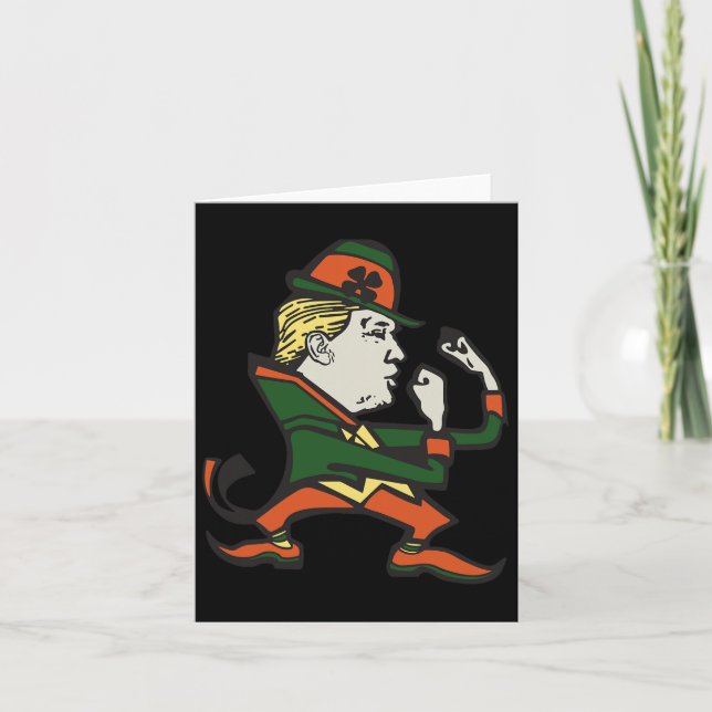Trump St. Paddy's Funny Trump St Patricks Day Karte (Vorderseite)