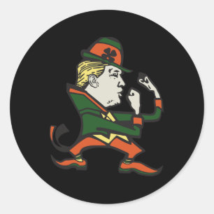 Trump St. Paddy's Funny Trump St Patricks Day Runder Aufkleber