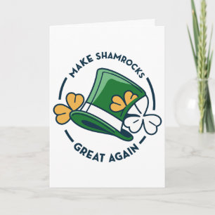 Trump St. Patrick’s Day - Macht Shamrocks wieder g Karte