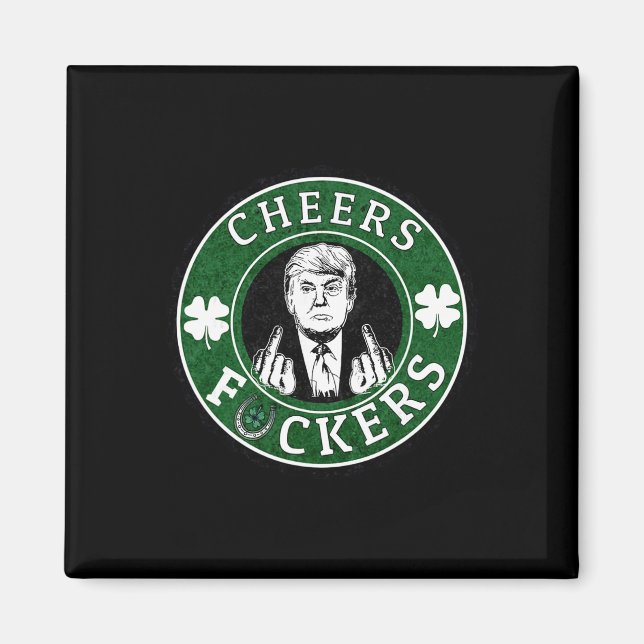 Trump St. Patrick’s Day Prost Ers Shamrock Patrick Magnet (Vorne)